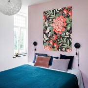 IXXI TEXTILE DESIGN WITH FLOWERS WALLPAPER POSTER 80X100