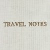 SUKIE LINEN MAP TRAVEL NOTES IN BLUE