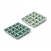 LIEWOOD "SONNY" ICE CUBE TRAY 2 PACK MINT MIX