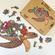 LUBIWOOD PUZZLE IN LEGNO PACIFIC TURTLE A4