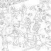 OMY DANCE GIANT COLORING POSTER