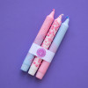 NORDTRICE TAPER CANDLES 3 PACK FUCHSIA MIX