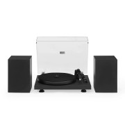 CROSLEY ARIA RECORD PLAYER WITH EXTERNAL SPEAKERS GRAY