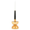 PRESENT TIME CANDLE HOLDER DIABOLO LARGE OCHRE YELLOW