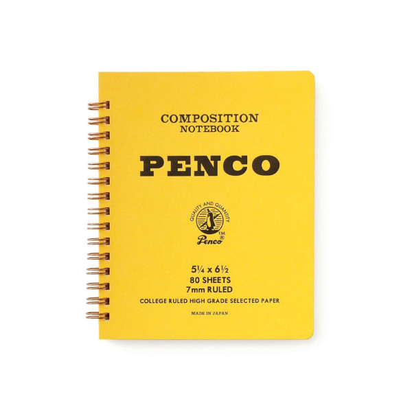 Puebco Coil Notebook M Yellow