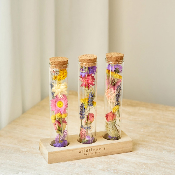 Wildflowers Set Regalo Fiori Secchi In Vasetto