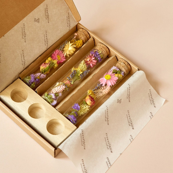 Wildflowers Set Regalo Fiori Secchi In Vasetto - immagine 2