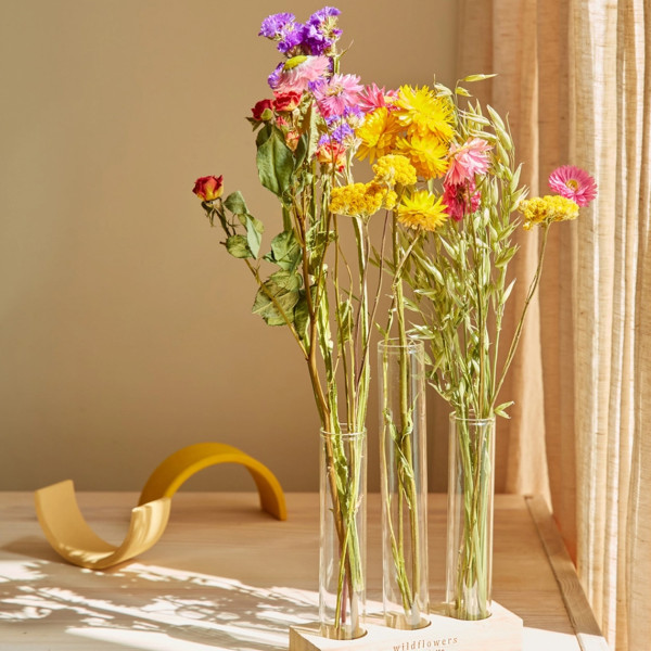 Wildflowers Giftbox Dried Flowers With Vases Multi - Image 2