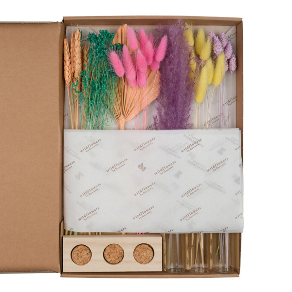 Wildflowers Set Regalo Fiori Secchi Con Vasi Pastello - immagine 3