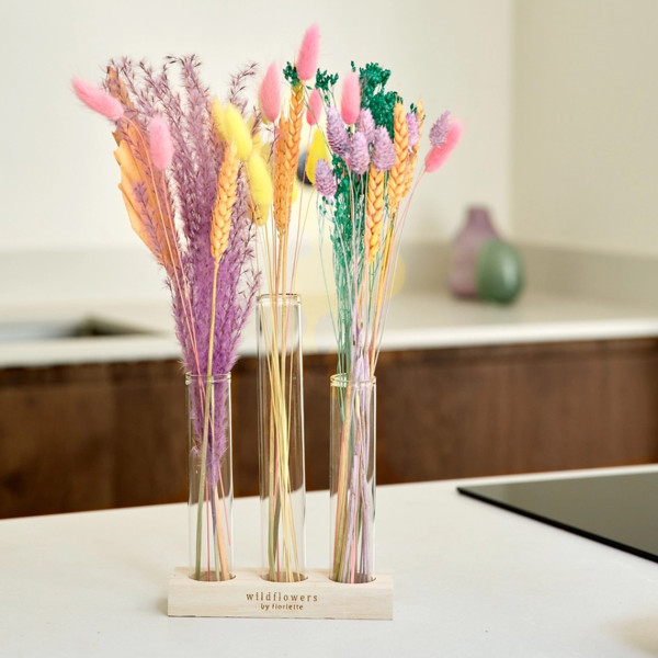 Wildflowers Set Regalo Fiori Secchi Con Vasi Pastello - immagine 5
