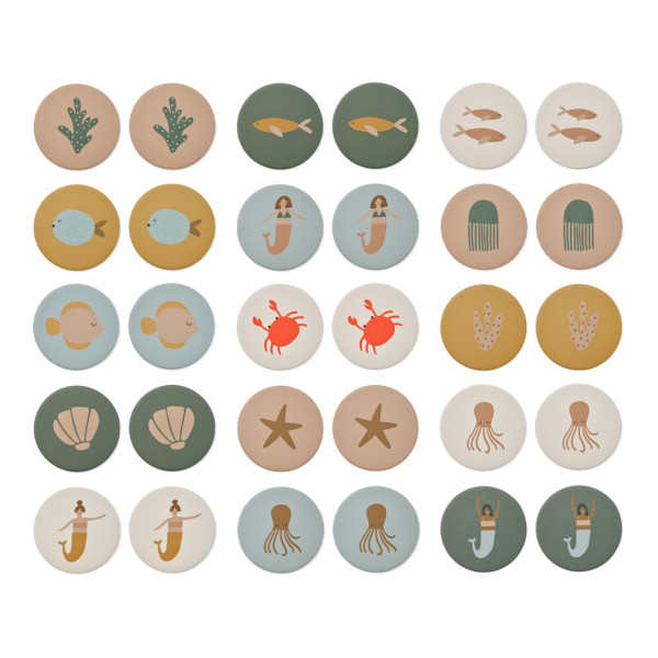 Liewood Yubi Memory Game Mermaids - Image 2