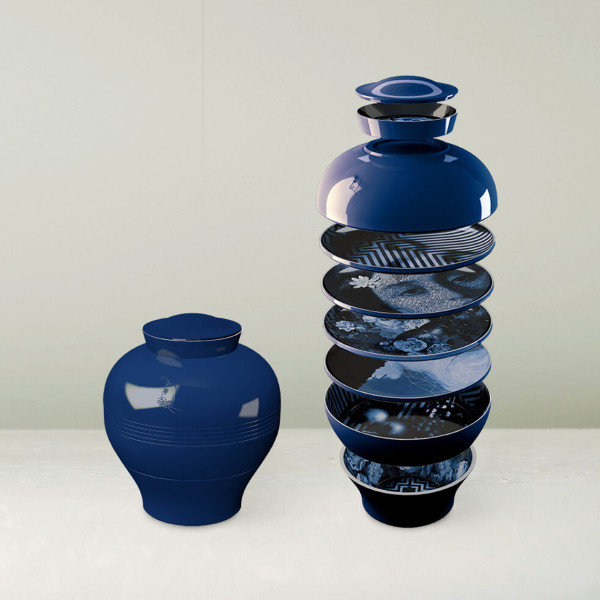 Ibride Vaso Yuan Osorio Bleu Nuit - immagine 3