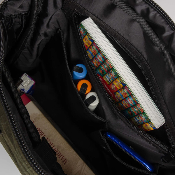 Jaggery Arrive Backpack In Black Cargo Belts With Canvas - Image 5