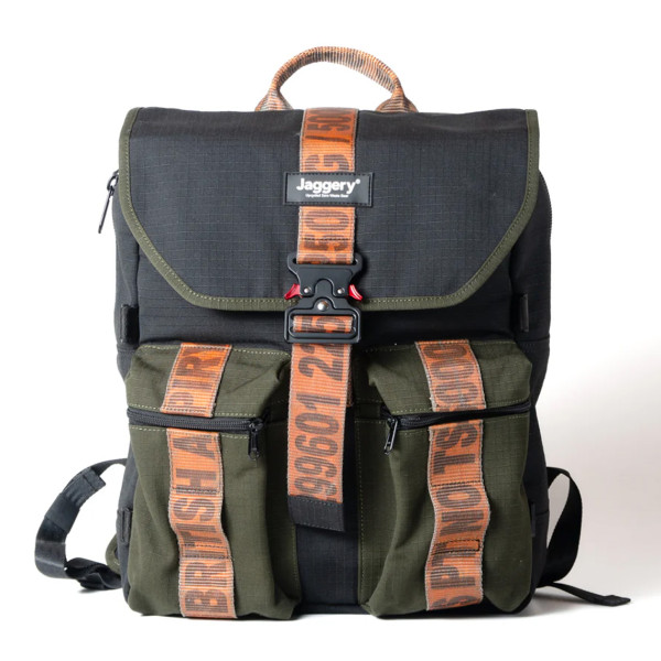 Jaggery Zaino In Canvas Militare Riciclato
