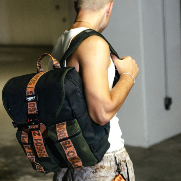 Jaggery Zaino In Canvas Militare Riciclato - immagine 3