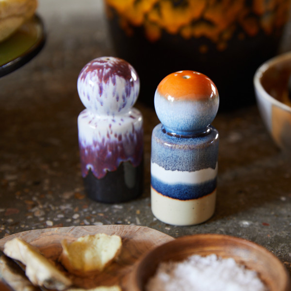 Hk Living 70's Ceramics Peper & Salt Jar Stargaze - Image 2