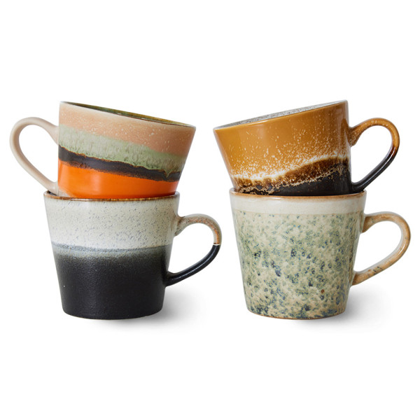 Hk Living Set 4 Mug 70's Verve