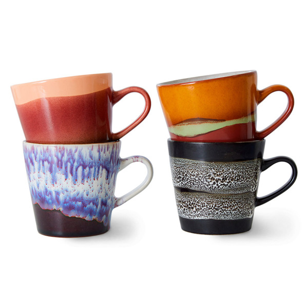 Hk Living Set 4 Mug 70's Friction
