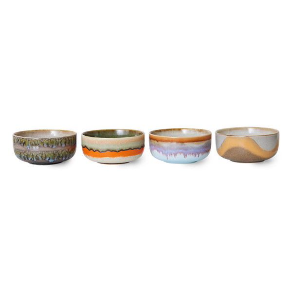 Hk Living 70's Dessert Bowls Set Of 4 Reef - Image 4