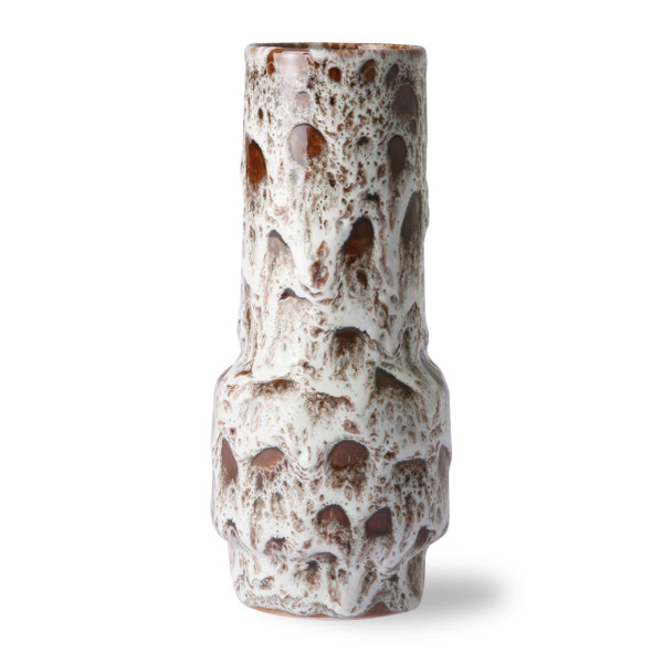 Hk Living Vaso Retrò Lava Bianco