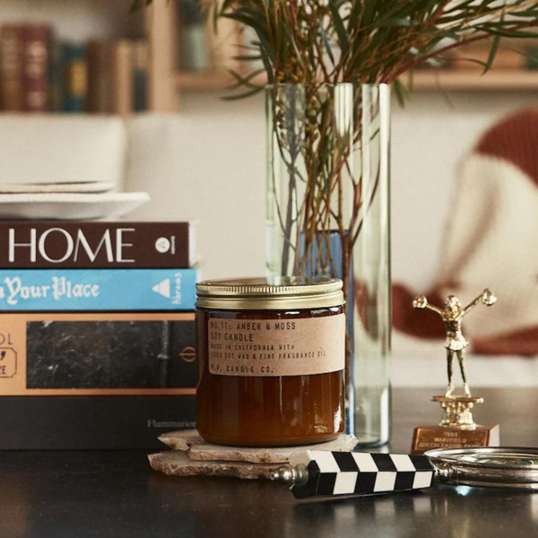 P.f. Candle Co. - Candela In Cera Di Soia Amber & Moss Large - immagine 2