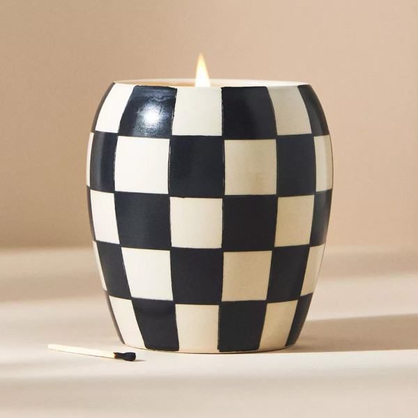 Paddywax Checkmate Candle Black Fig + Olive