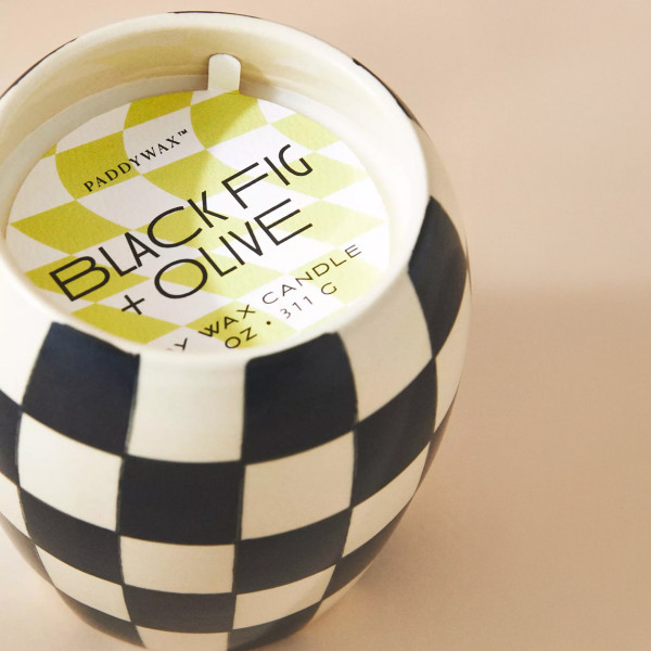 Paddywax Checkmate Candle Black Fig + Olive - Image 2
