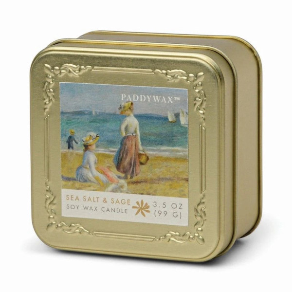Paddywax Impressionist Candle Renoir Figures On The Beach