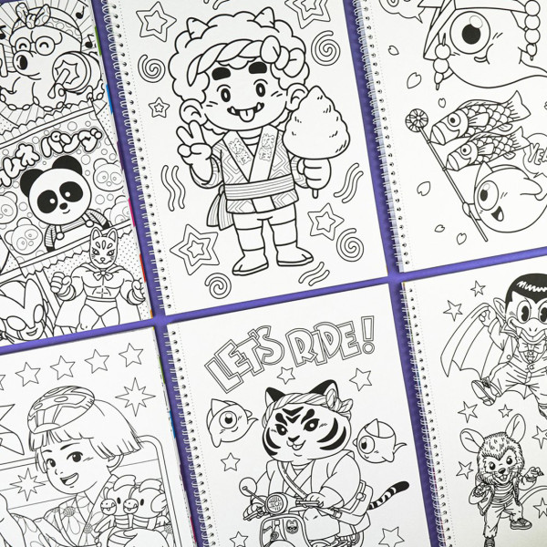 Yeaaah Studio Libro Da Colorare Giappone - immagine 2