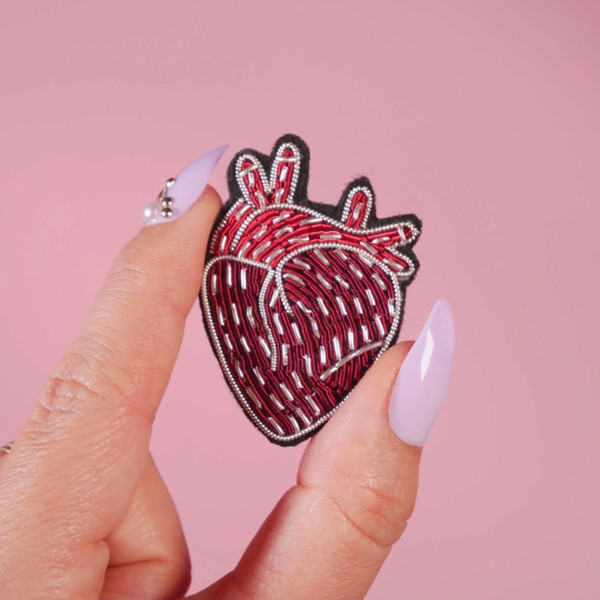 Malicieuse Spilla "cuore"