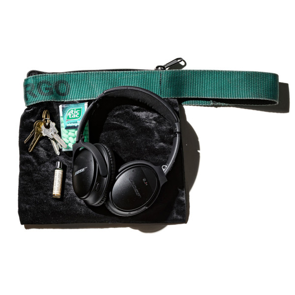 Puebco Velvet Sling Belt Pouch Black