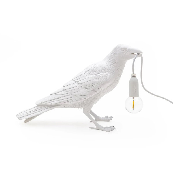 Seletti Bird Lamp White Waiting - immagine 2