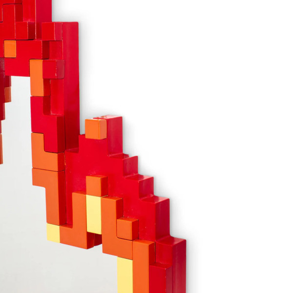 Seletti Pixel Mirror Flame - immagine 2