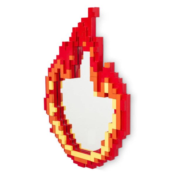 Seletti Pixel Mirror Flame - immagine 3