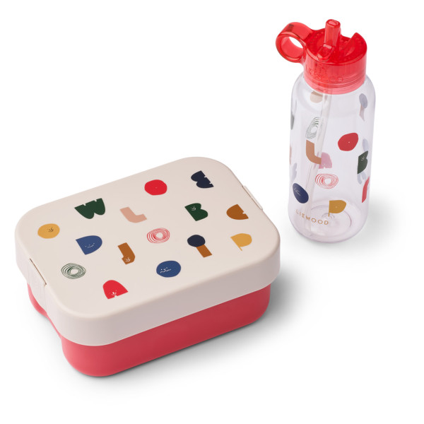 Liewood Chelsey Set Lunchbox + Borraccia Lettere