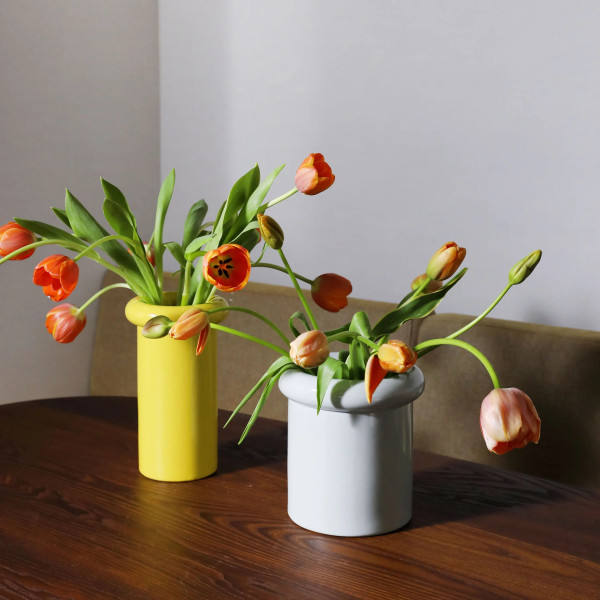 Klevering Vaso Turban Giallo - immagine 3