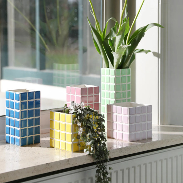 Klevering Vaso Tile Rosa - immagine 2