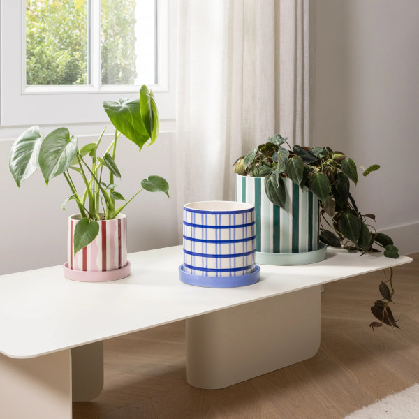 Klevering Fioriera Clash Stripe Verde - immagine 3