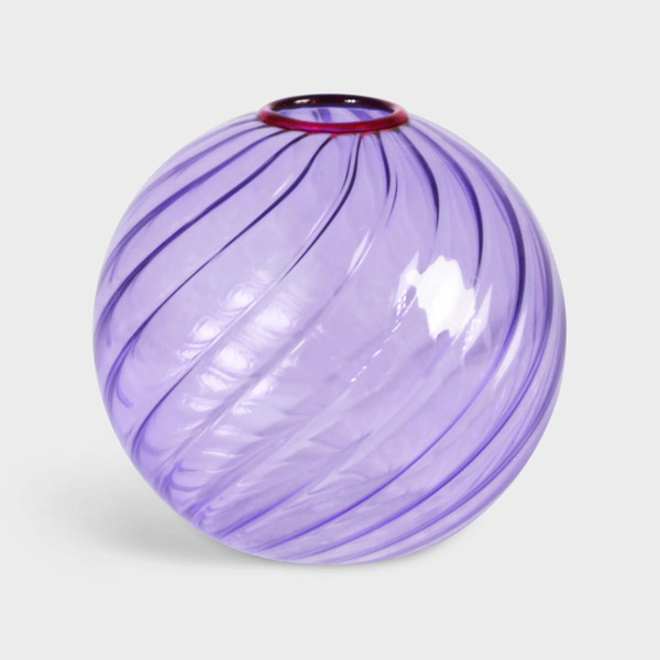 Klevering Vase Spiral Purple