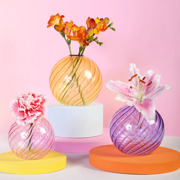 Klevering Vase Spiral Purple - Image 2