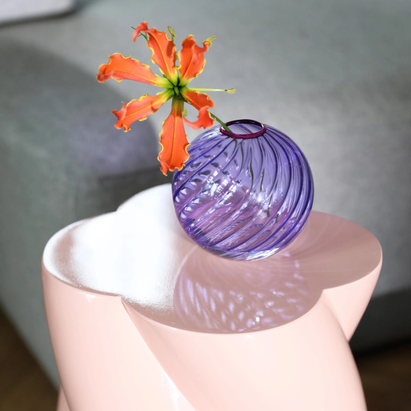 Klevering Vase Spiral Purple - Image 3