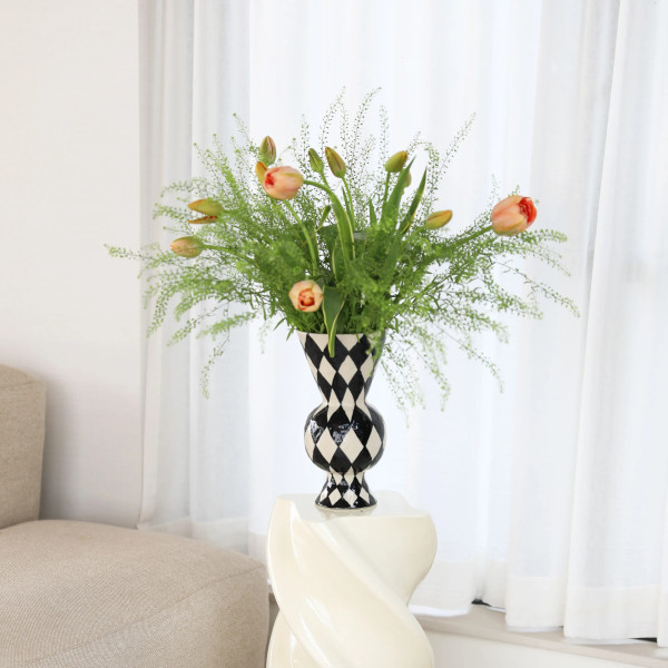 Klevering Vaso Rombi Nero - immagine 2