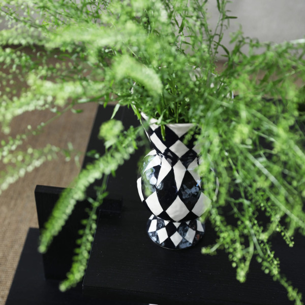 Klevering Vaso Rombi Nero - immagine 3