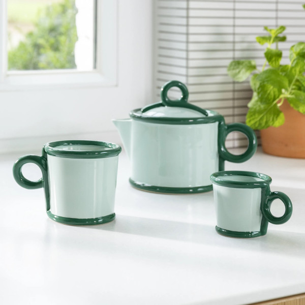 Klevering Mug Loop Small Green Set Of 2 - Image 2