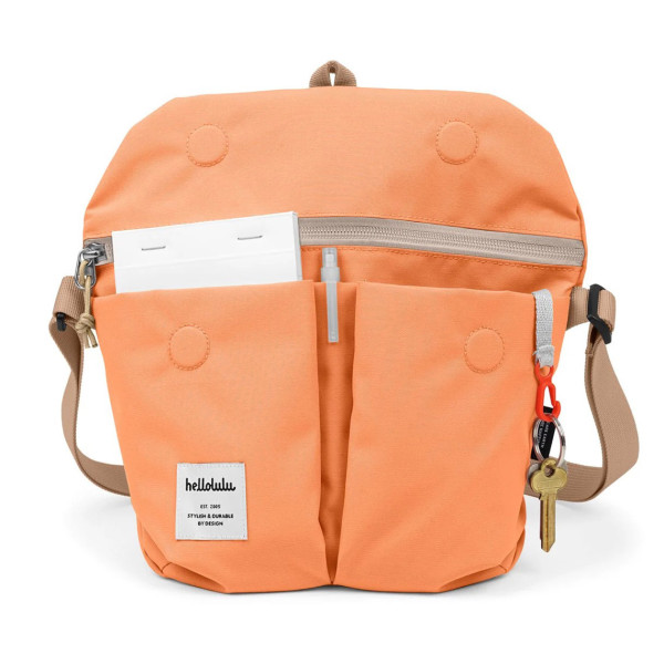 Hellolulu "mini Kasen" All Day Shoulder Bag Pale Orange - Image 6