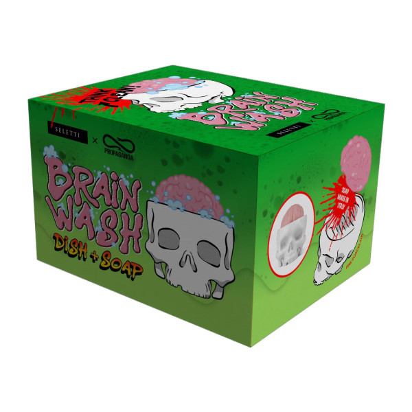 Seletti Porta Sapone Brain Wash Nero - immagine 5