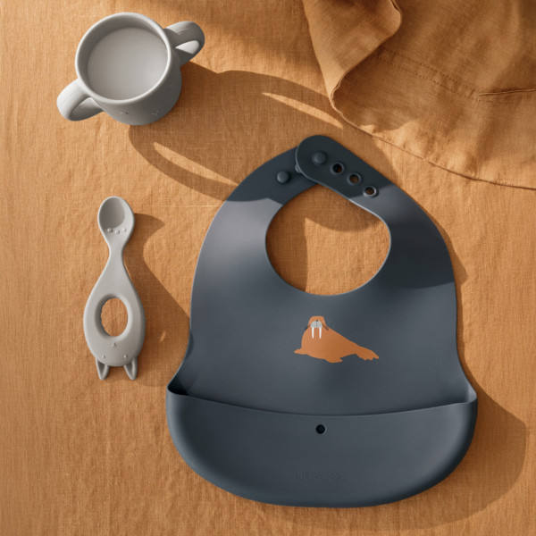Liewood "ember" Set 2 Bavagli Contenitore Animali Polari - immagine 4