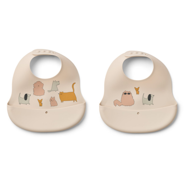 Liewood "ember" Set 2 Bavagli Contenitore Cani E Gatti
