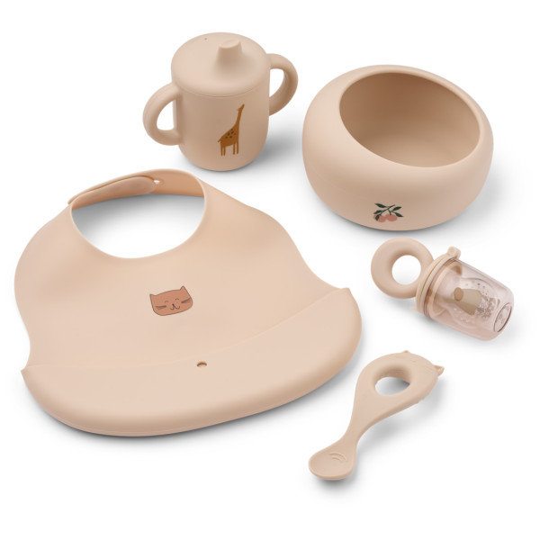Liewood "mileah" Baby Mealtime Set Apple Blossom - Image 2