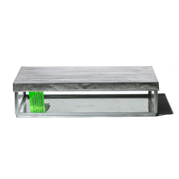 Puebco Glass Box With Recycle Steel Lid Jewelry Double - Image 2